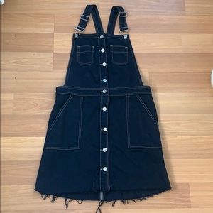 ASOS black overall dress size 6